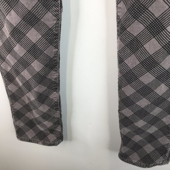 Kut From The Kloth Checker Print  Corduroy Pants Size 12 - Picture 2 of 7